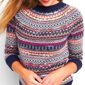 Gap Limited Edition Crazy Fair Isle Sweater - XS